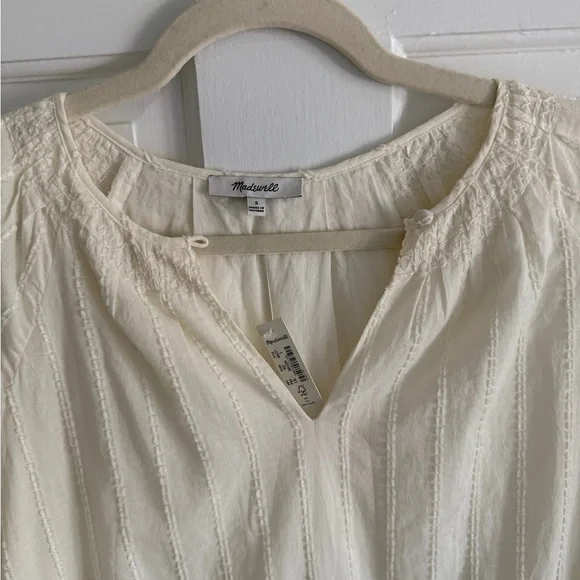 NWT Madewell Cream Dress Bubble Midi. New With Tag. Women’s Size Medium. - Picture 5 of 14